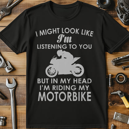 In My Head Riding Sportsbike T-Shirt