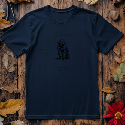 Wizard Line Art T-Shirt