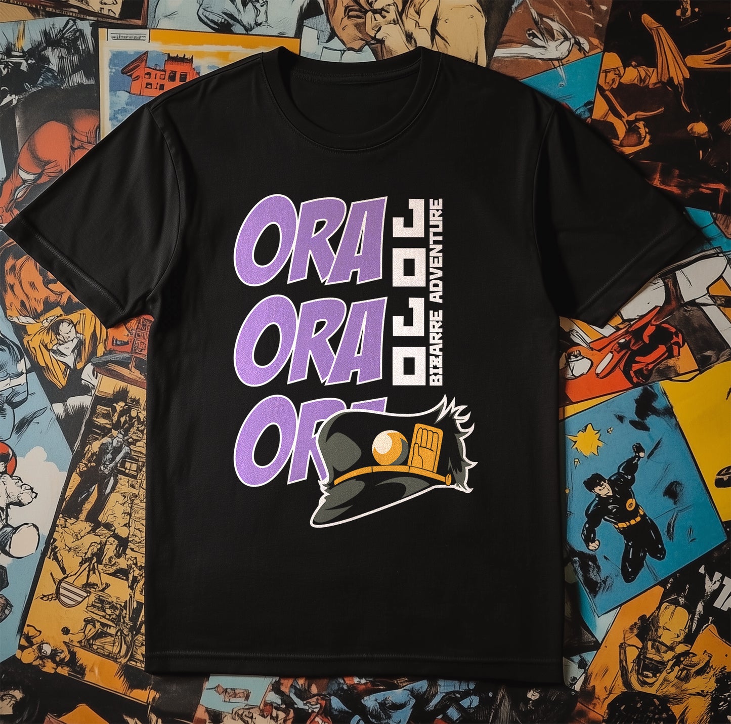 Ora Ora Ora T-Shirt – Unleash Your Inner Hero! Funny, 100% Cotton, Unisex Design for DC Fans! Perfect for Villain Smackdowns!