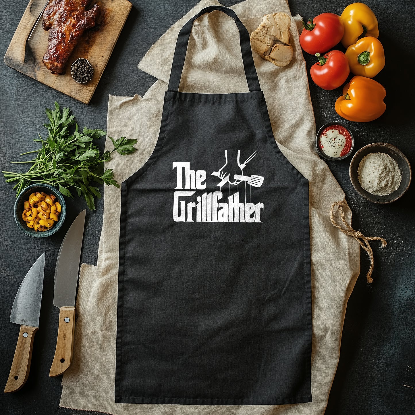 Grill Father T-Shirt - Funny and Sizzling! Unisex Design for BBQ Masters. Perfect shirt for the dad who always brings the heat!