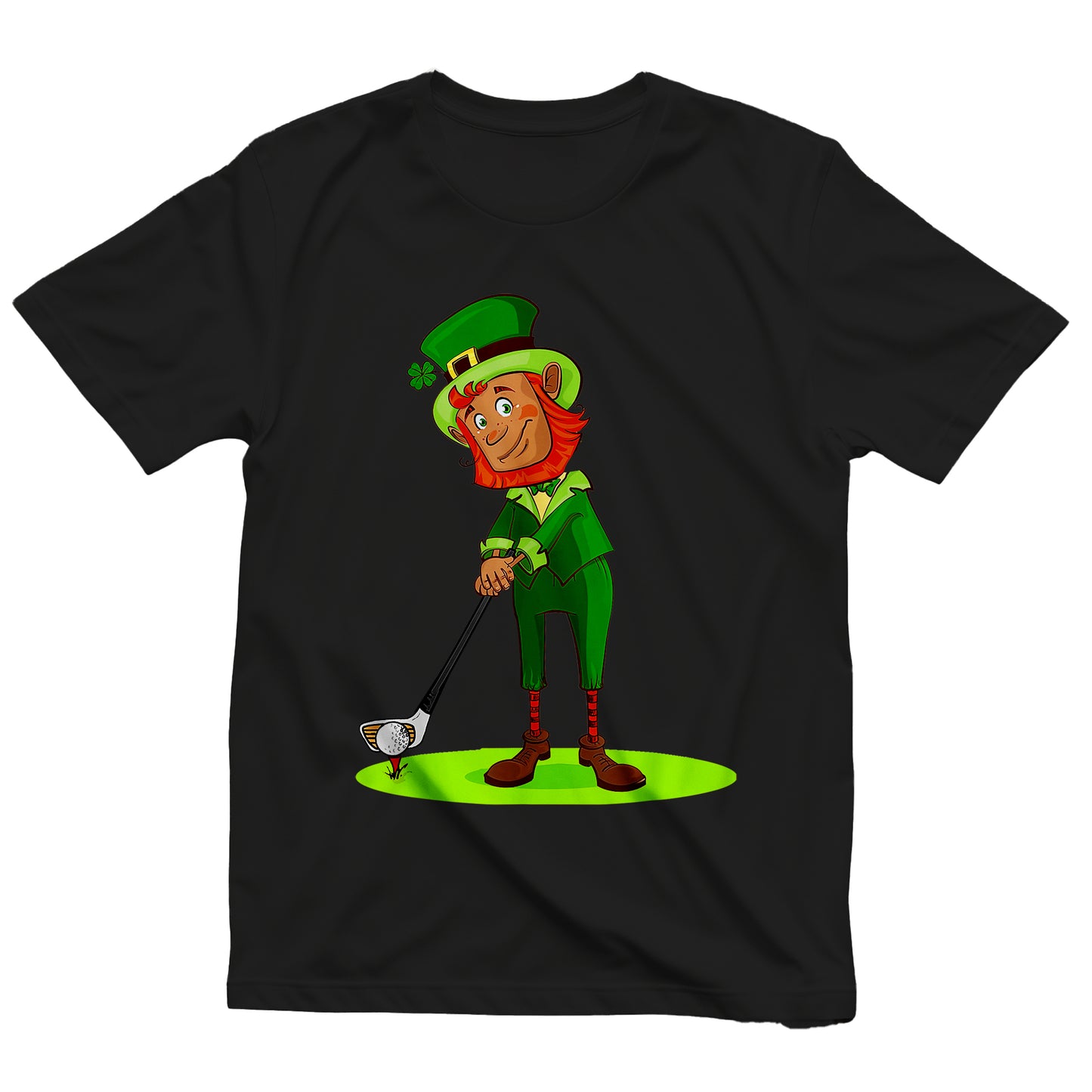 Lucky Leprechaun Golfing T-Shirt