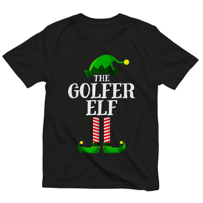 Golfer Elf Matching Family t-shirt