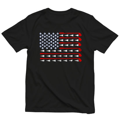 American Flag Golf T-Shirt