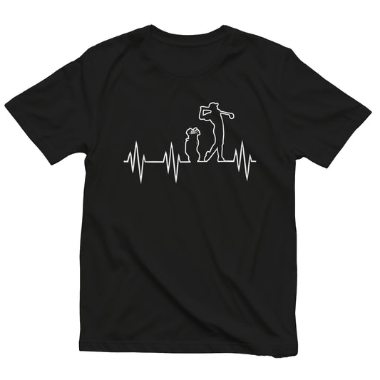 Golf Heartbeat T-Shirt  Pawsitively