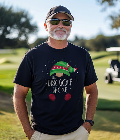 Disc Golf Gnome Family Christmas t-shirt