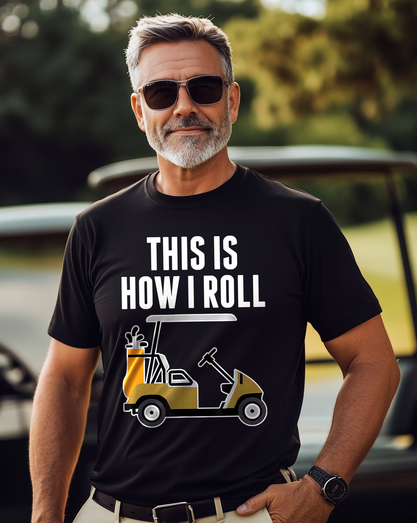 This is How I Roll Golf Cart t-shirt