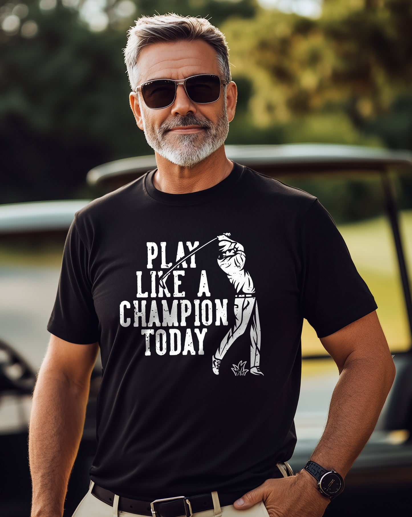 Golf-24 Swing into t-shirt