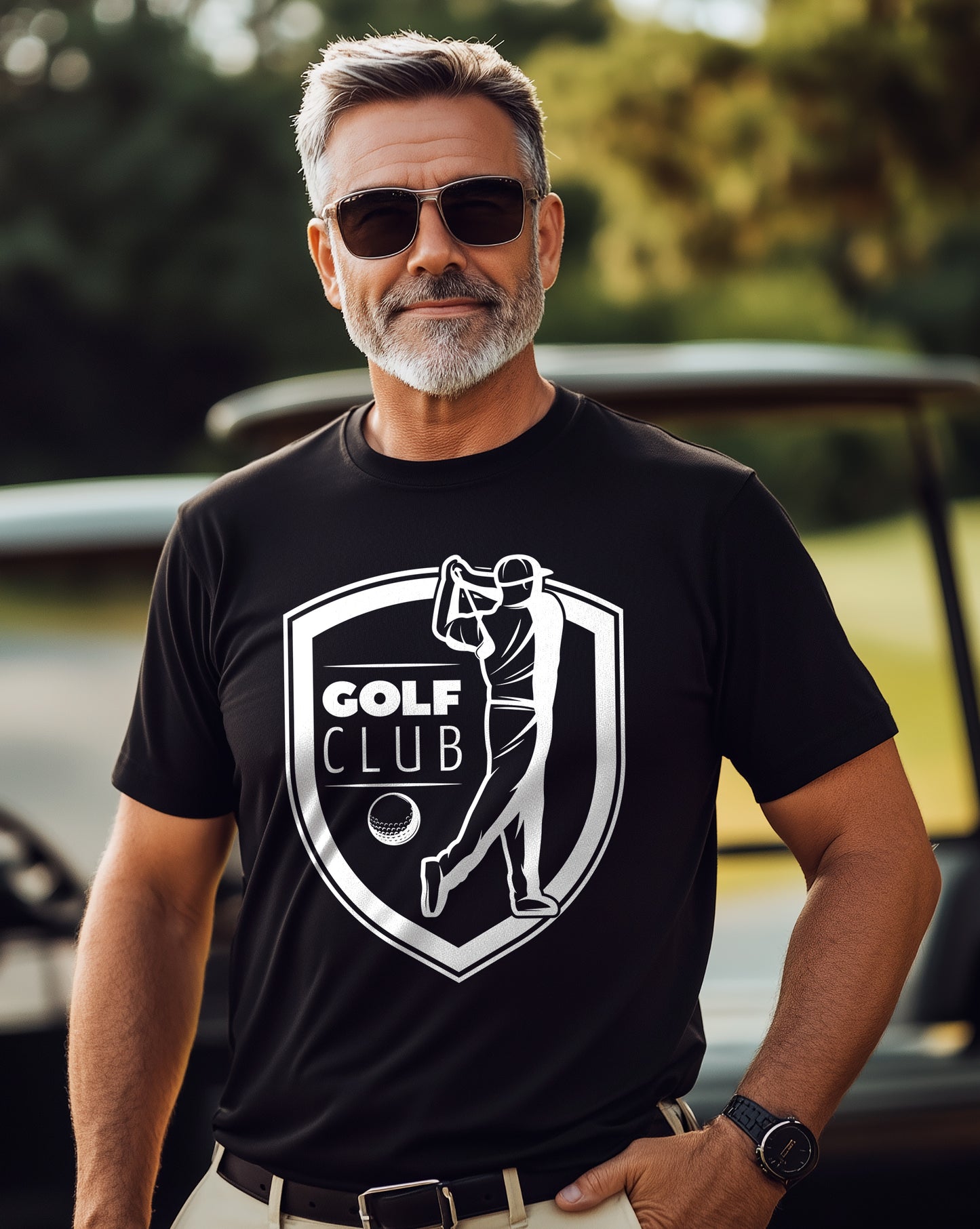 Golf-38 Swing into t-shirt