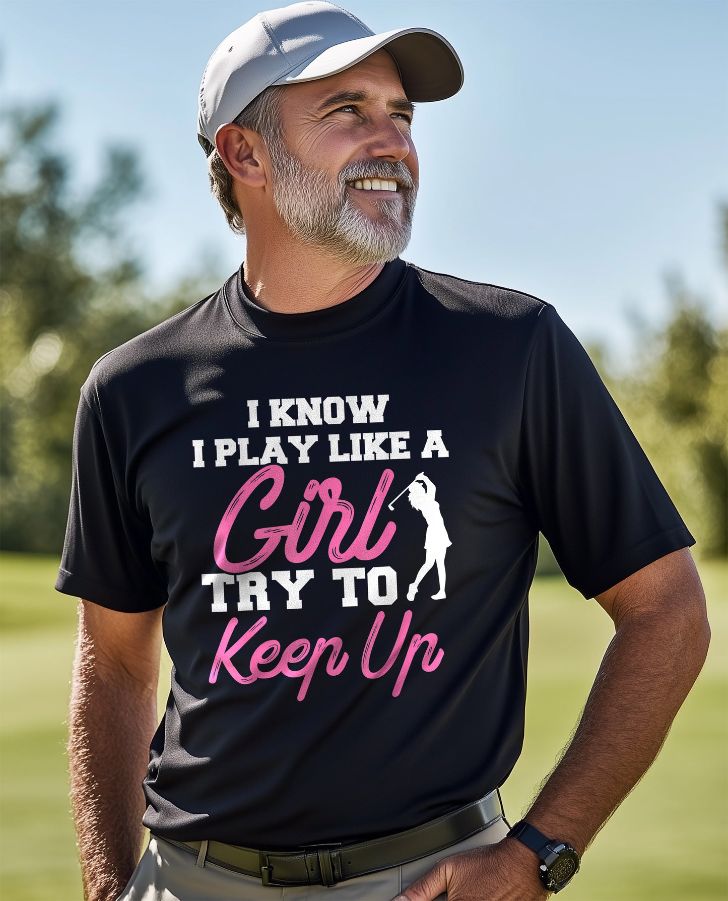 I Know I Play Like A Girl Golf t-shirt