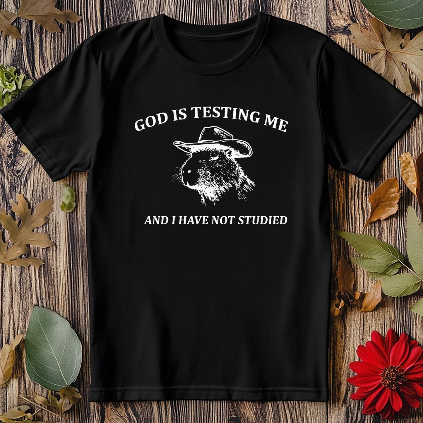 God is Testing Me Capa T-shirt