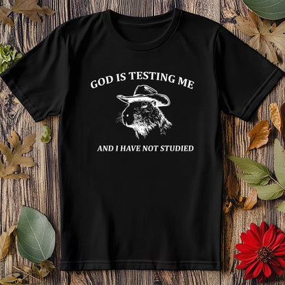 God is Testing Me Capa T-shirt