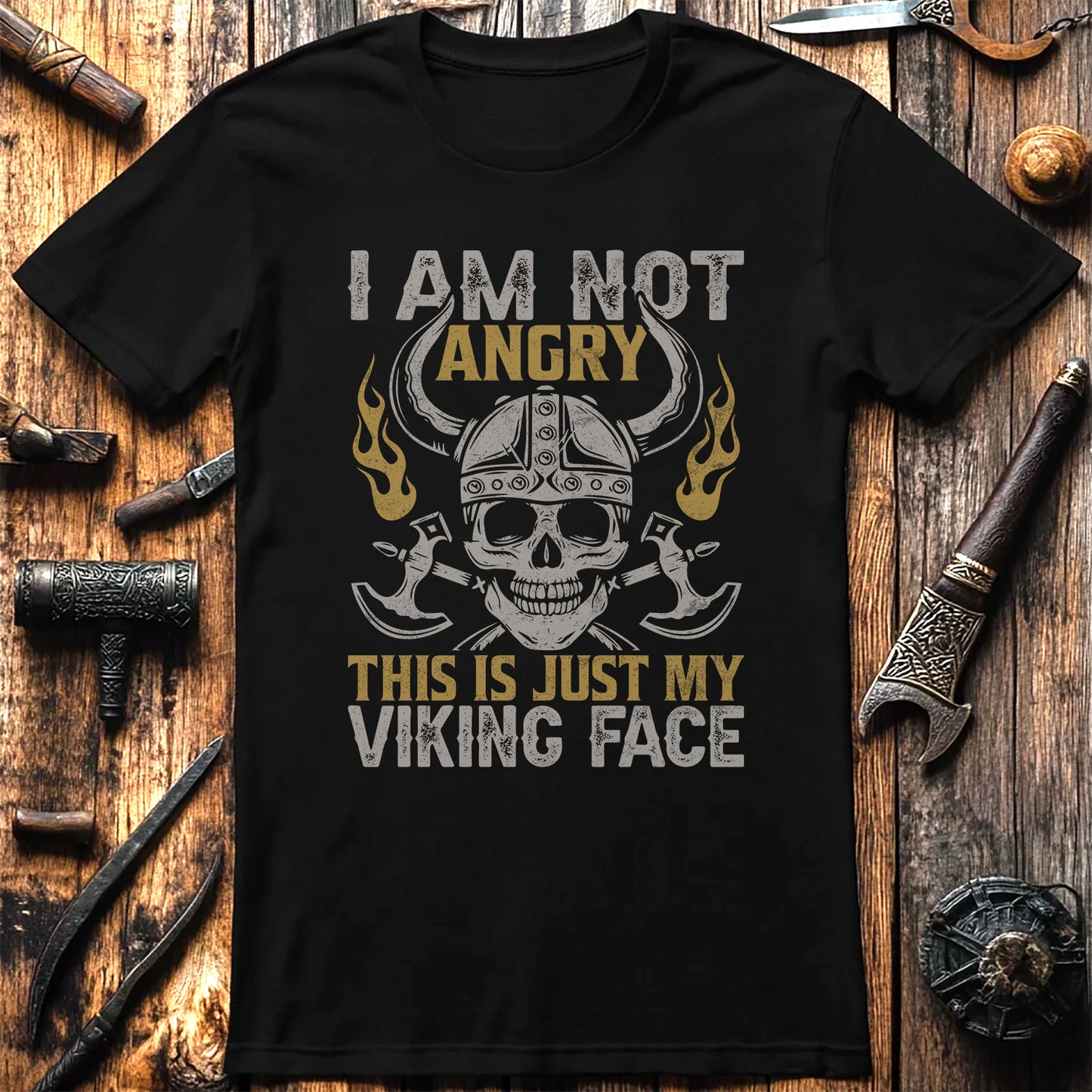 "I'm Not Angry, This is My Viking Face" T-Shirt