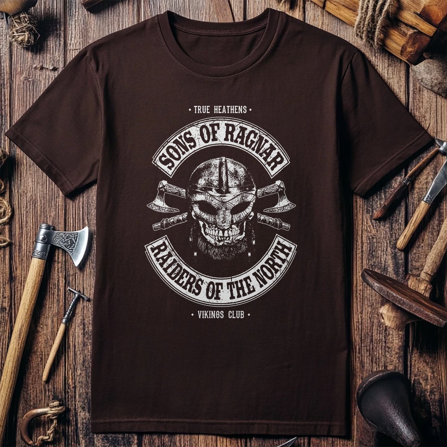 Sons of Ragnar Viking Skull T-Shirt