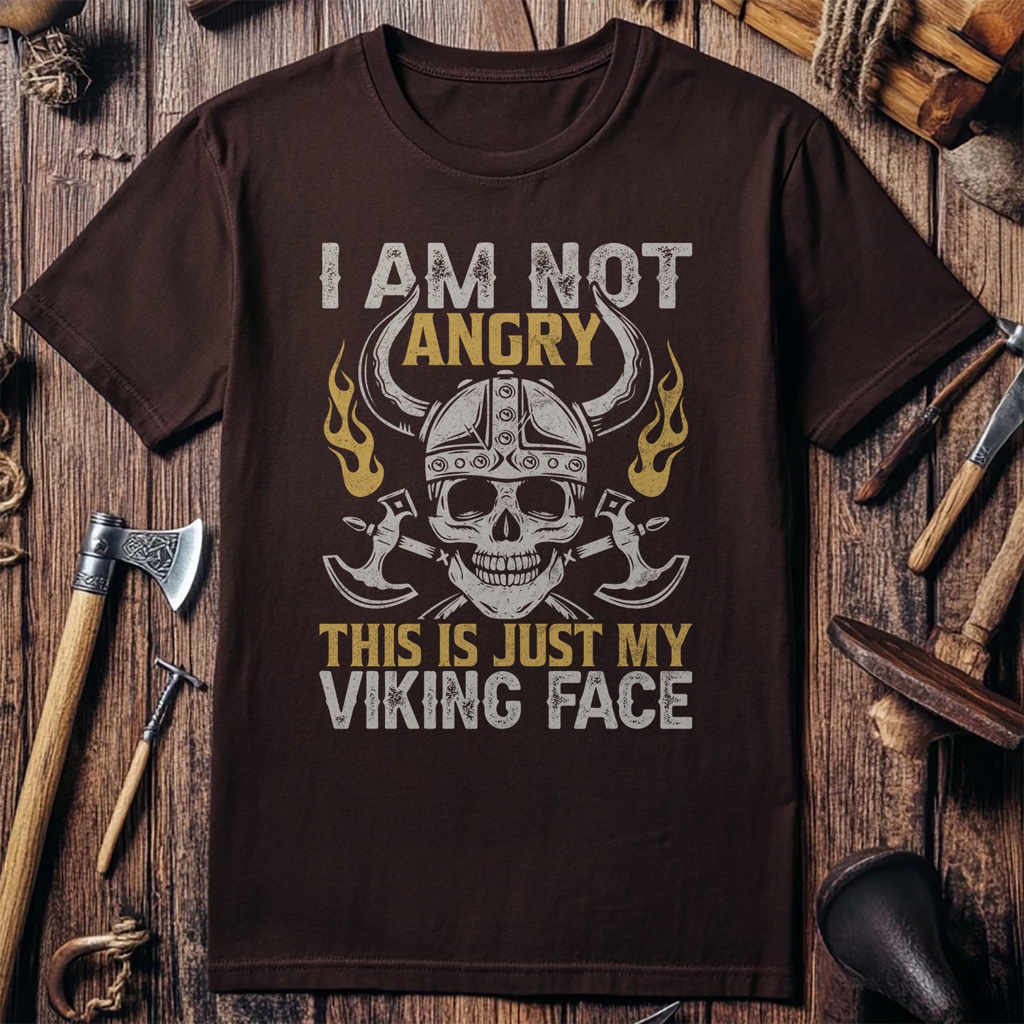 "I'm Not Angry, This is My Viking Face" T-Shirt