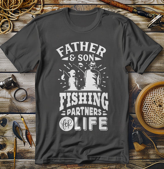 Father and Son Fishing Adventure T-Shirt