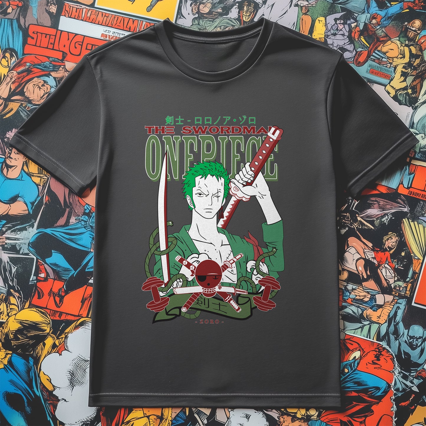 One-Piece-19 T-Shirt – Slice Through Boredom! Funny unisex design for comic fans, wield your humor like a sword!