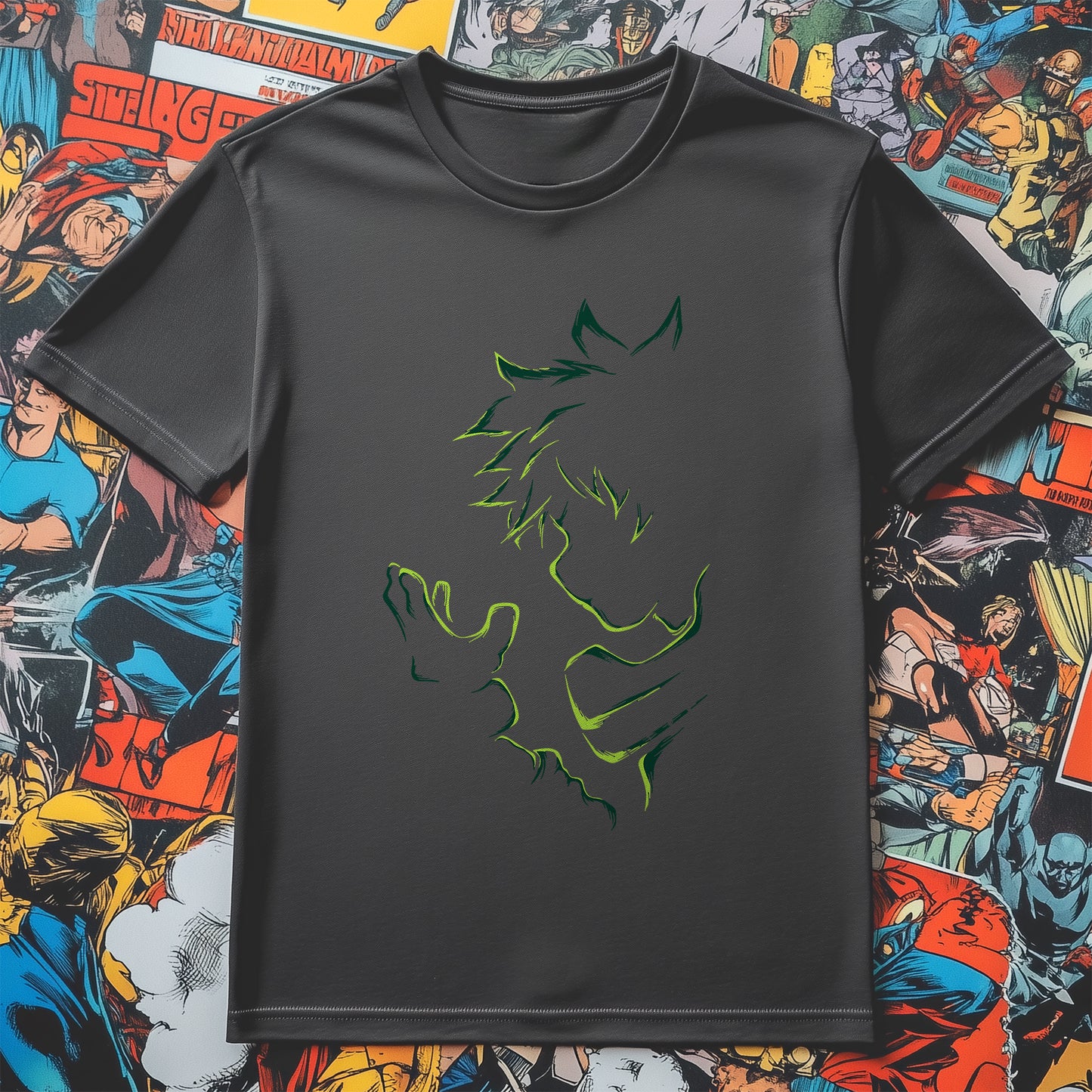 Deku Fist T-shirt - Unleash Your Inner Hero! Funny Anime Style, Unisex Design, 100% Cotton. Perfect for comic book champions!