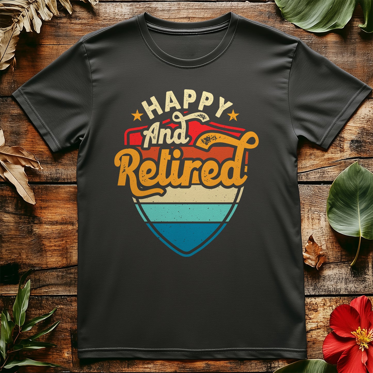 Happy & Retired Shield T-shirt