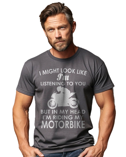 In My Head Riding Sportsbike T-Shirt