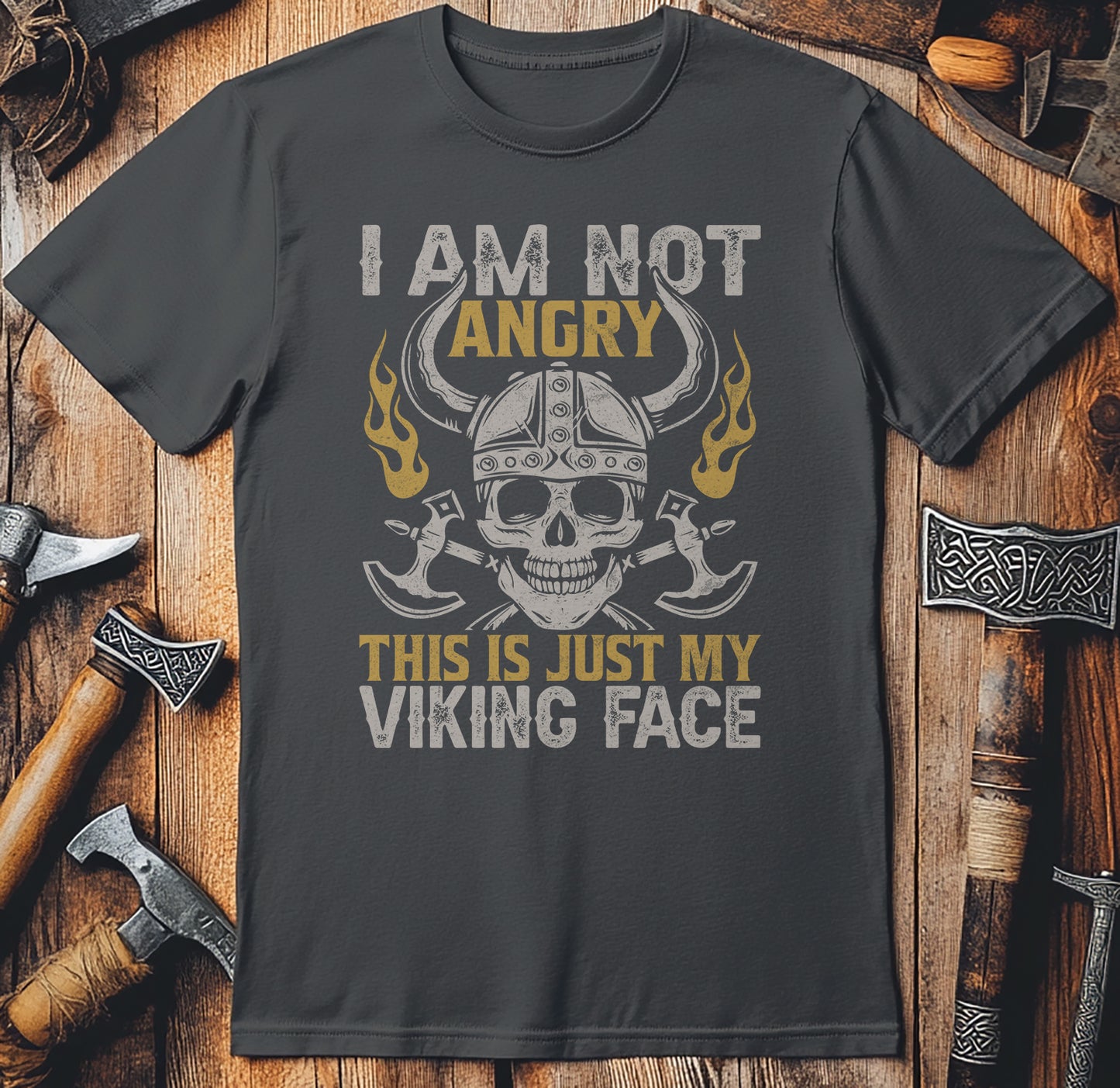 "I'm Not Angry, This is My Viking Face" T-Shirt