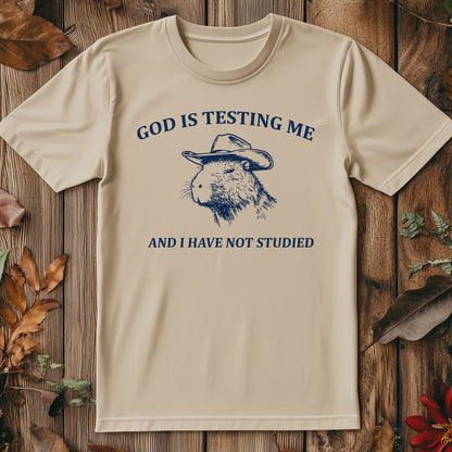 God is Testing Me Capa T-shirt