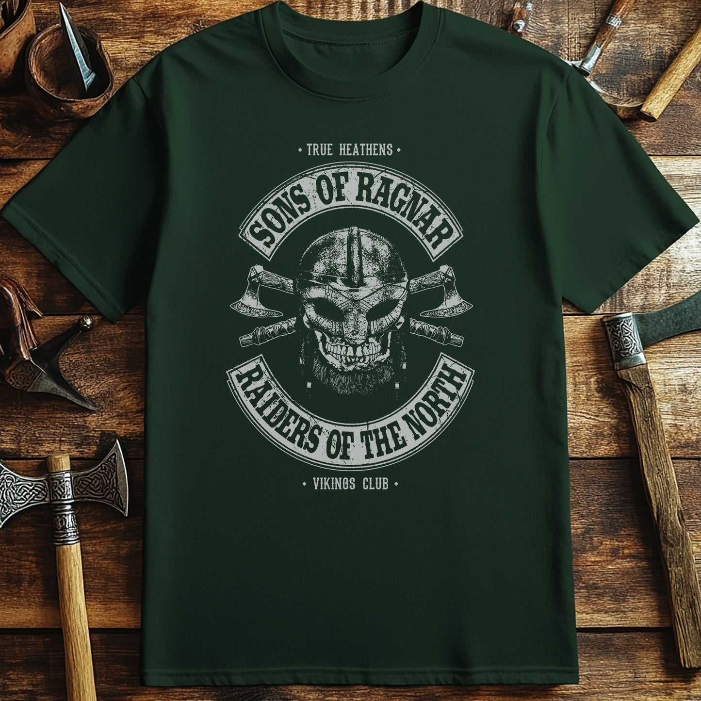 Sons of Ragnar Viking Skull T-Shirt