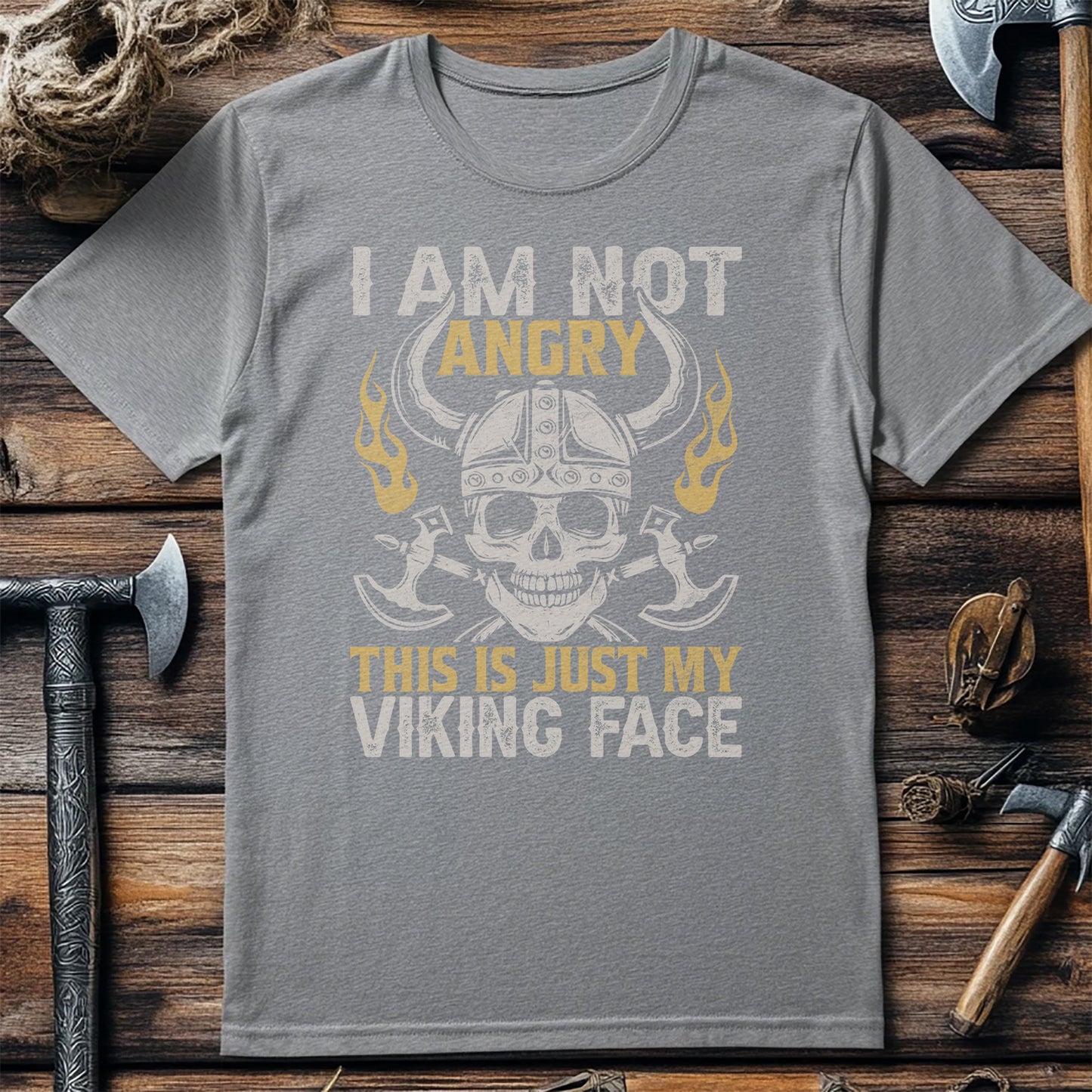 "I'm Not Angry, This is My Viking Face" T-Shirt