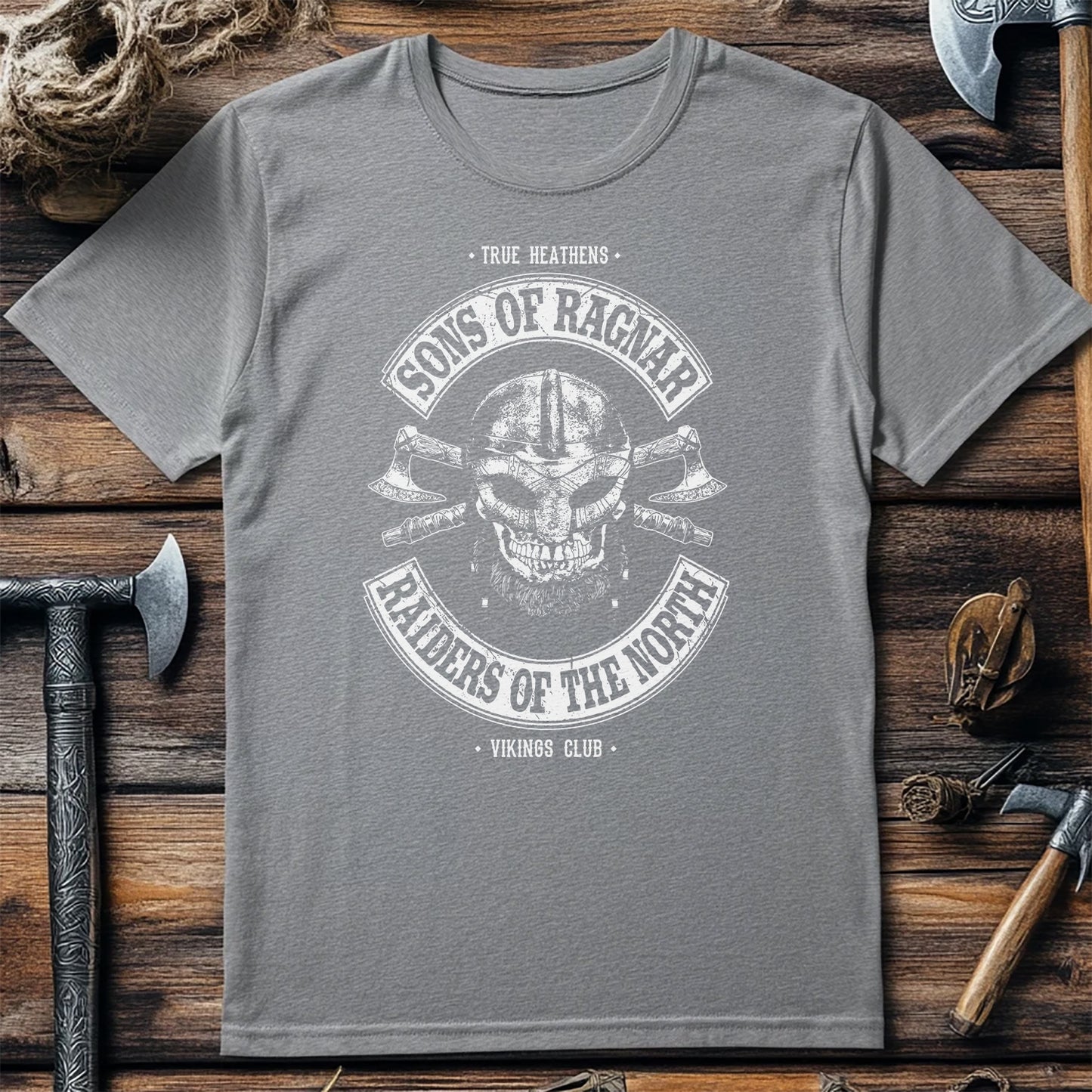 Sons of Ragnar Viking Skull T-Shirt