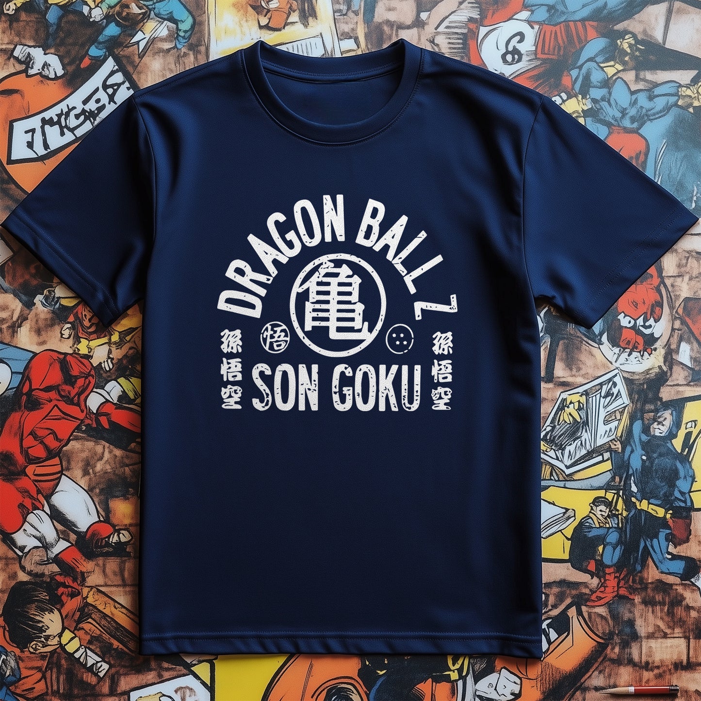 Dragon Goku Arched T-Shirt - Unleash Your Inner Super Saiyan! 100% Cotton, Funny Design for Ultimate Fighting Spirit! Kamehameha Approved!