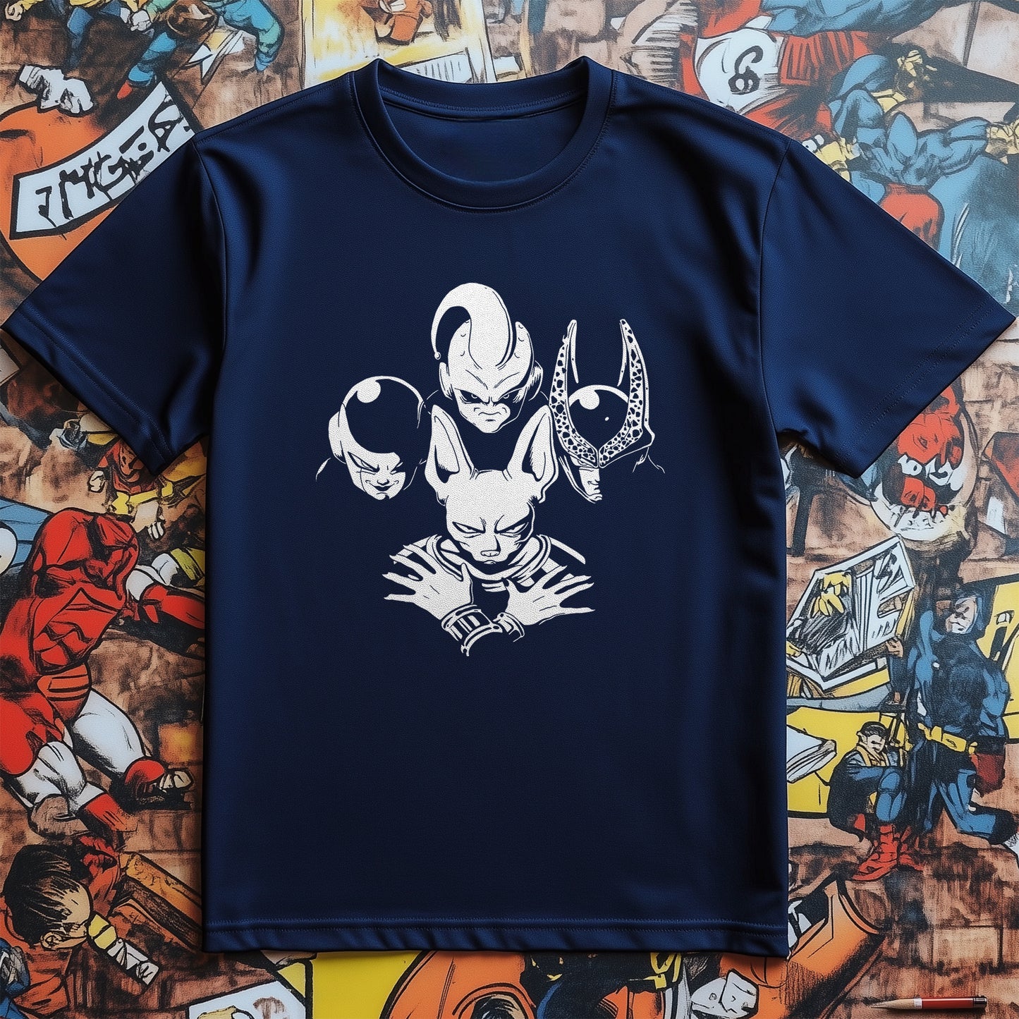 DBZ Rhapsody Badguy T-Shirt – Unleash Your Inner Villain! 100% Cotton, Funny Unisex Design for Comic Book Enthusiasts and Riff Raff!