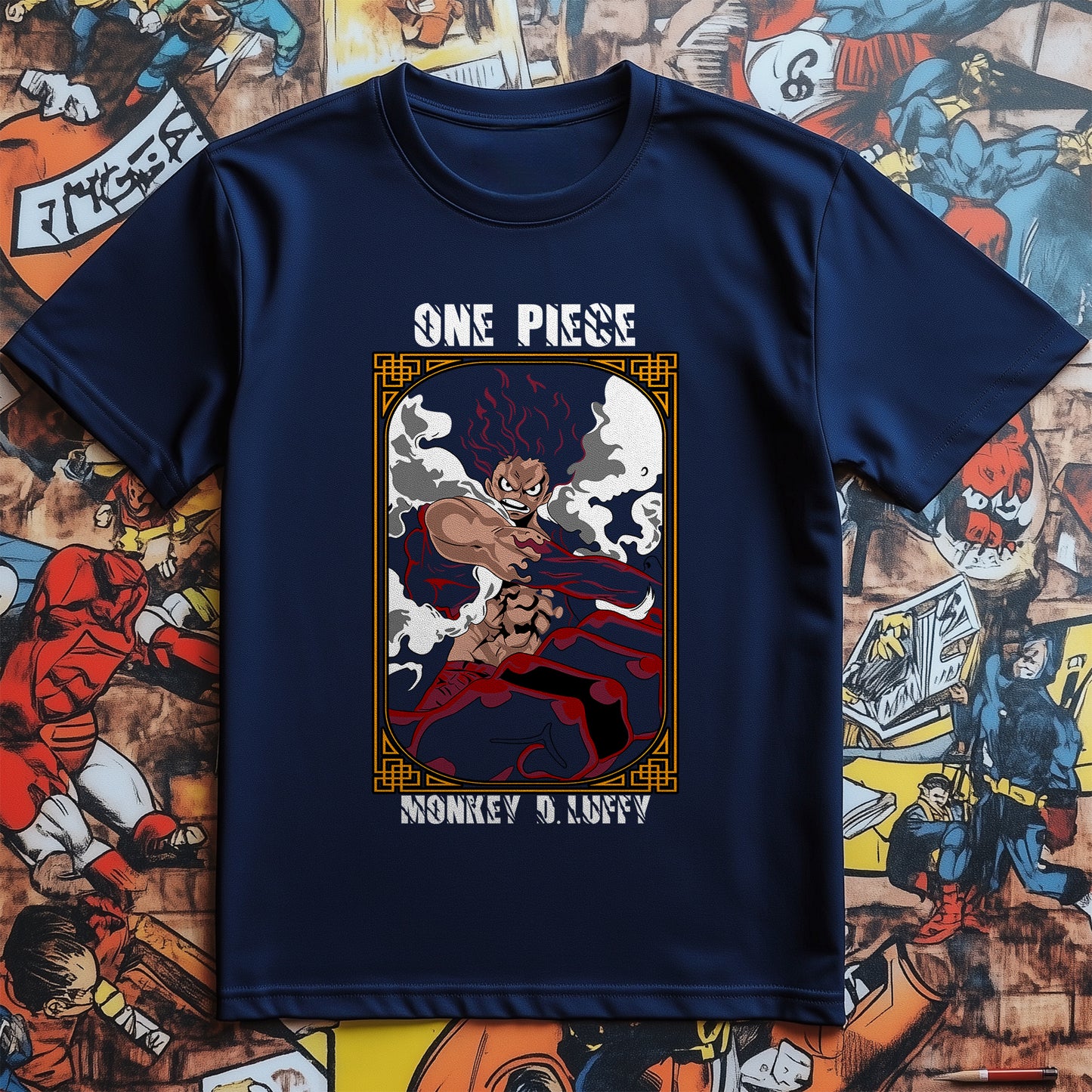 One-Piece-04 T-Shirt - Monkey Business Alert! 100% Cotton, Funny and Unisex Design. Perfect for pirates and primate lovers alike!