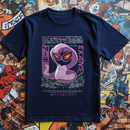 P4 Pokémon Arbok Ekans1 T-Shirt - Squidward's Not So Secret Identity! Funny Unisex Design, Perfect for Trainers with Tentacle Tastes!