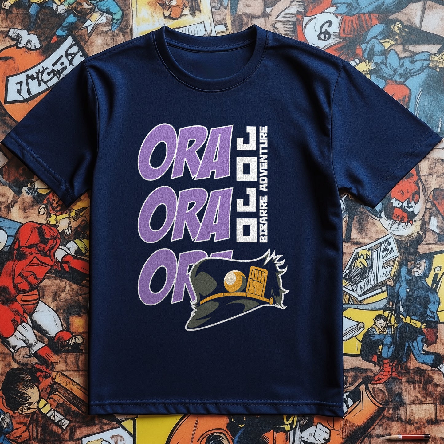 Ora Ora Ora T-Shirt – Unleash Your Inner Hero! Funny, 100% Cotton, Unisex Design for DC Fans! Perfect for Villain Smackdowns!