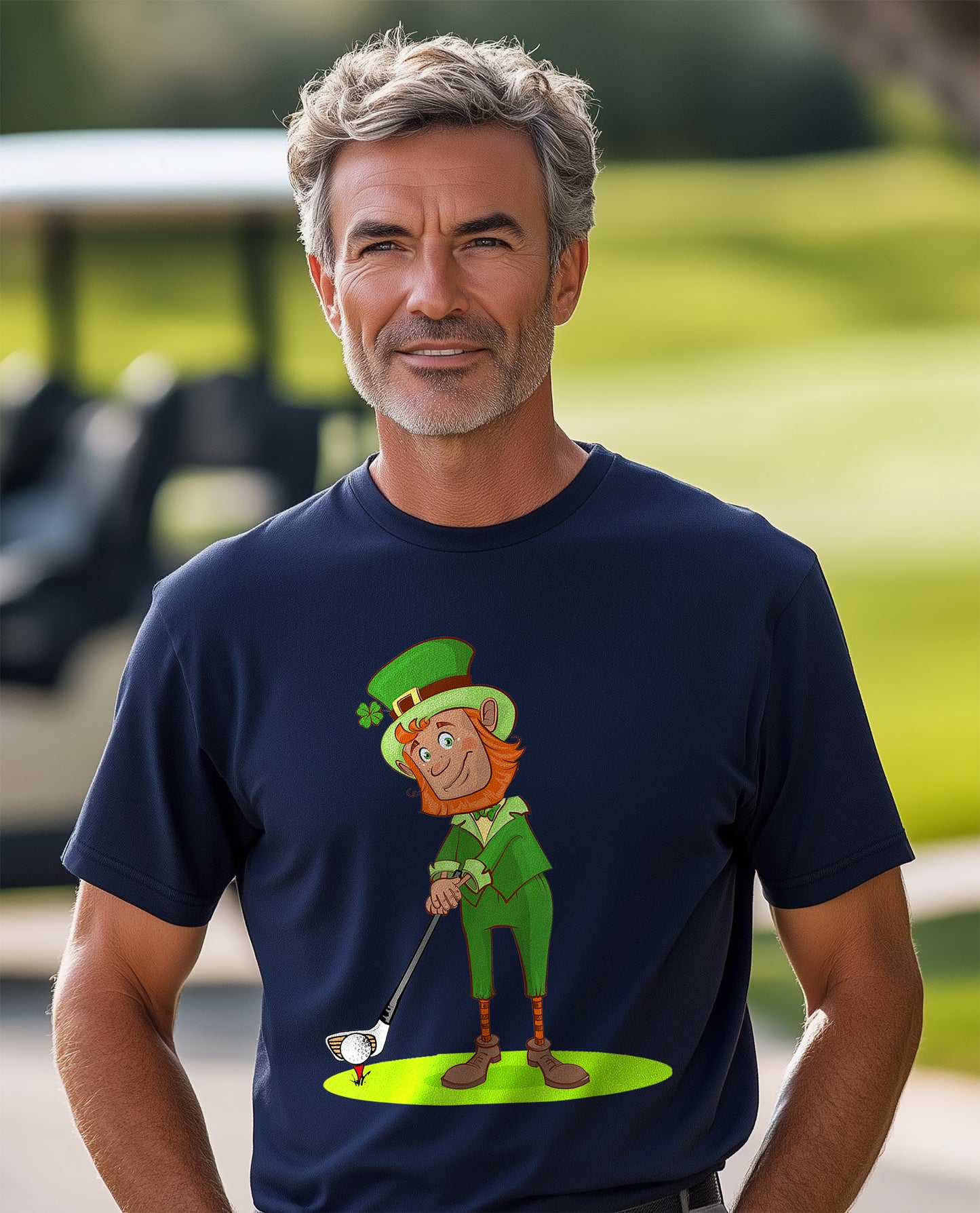 Lucky Leprechaun Golfing T-Shirt