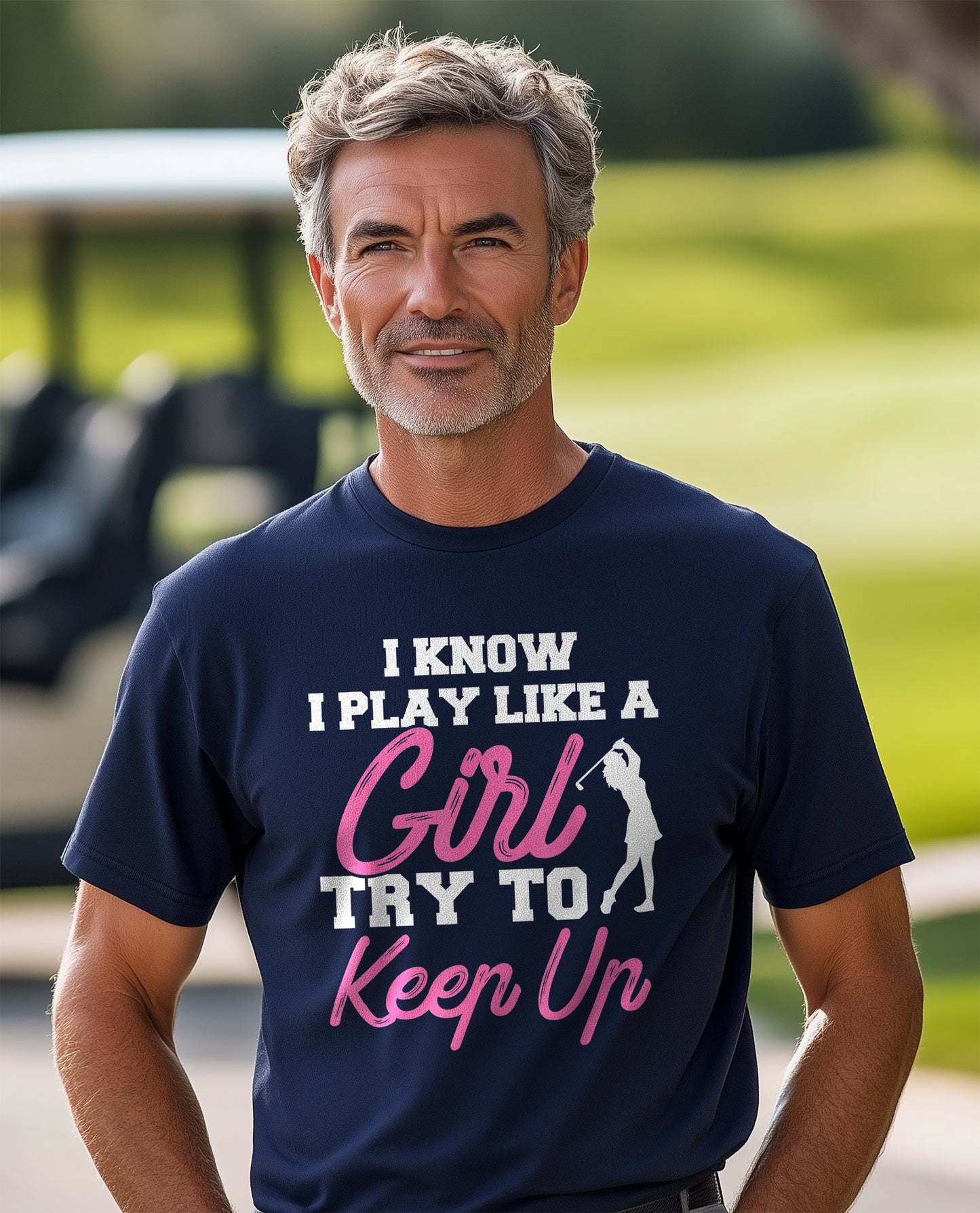 I Know I Play Like A Girl Golf t-shirt