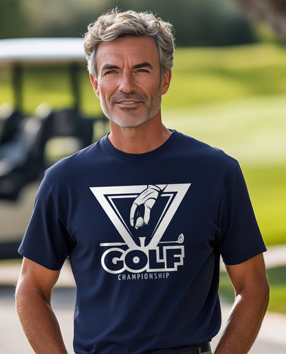 Golf-29 Tee Swing Hard & Laugh t-shirt