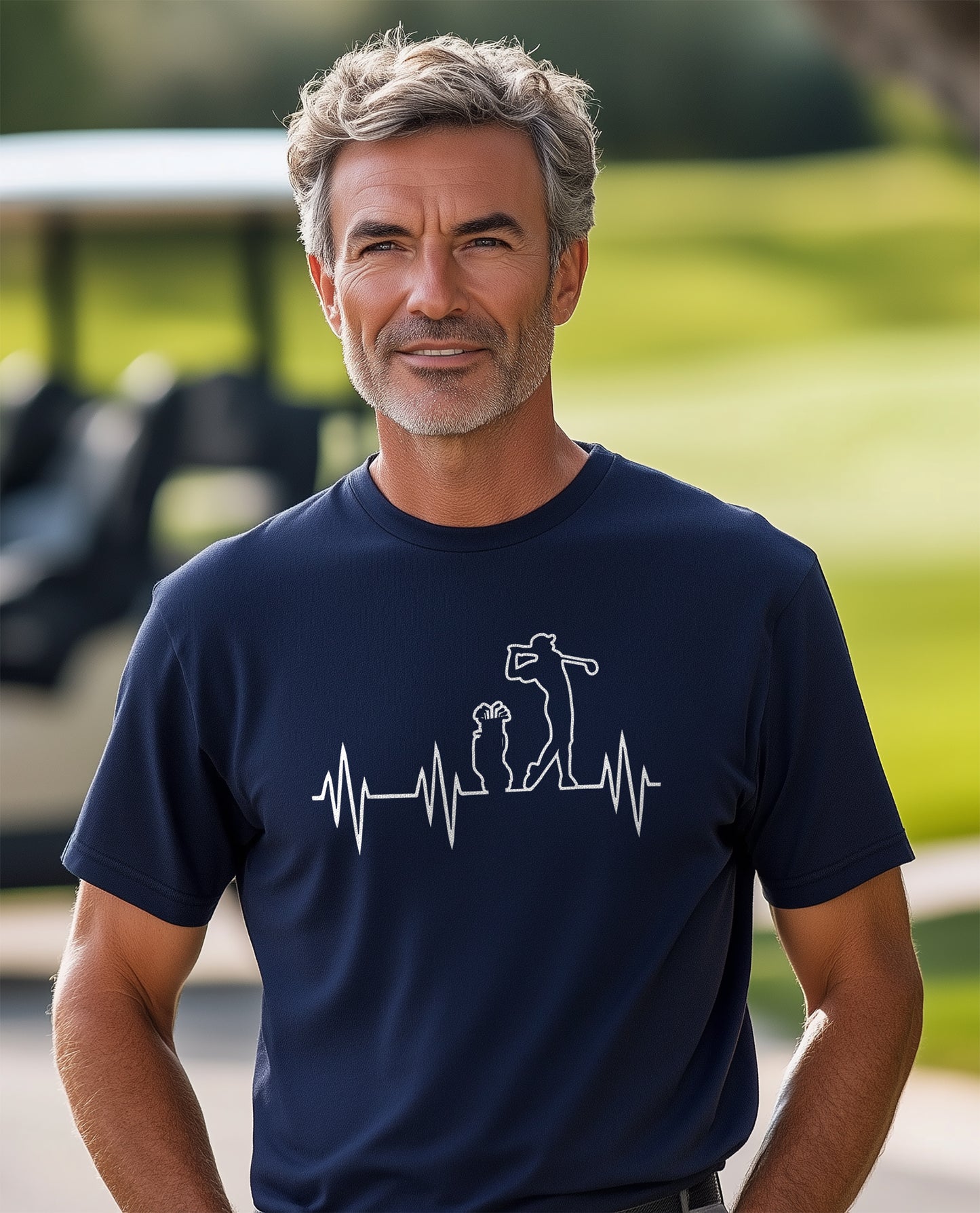 Golf Heartbeat T-Shirt  Pawsitively