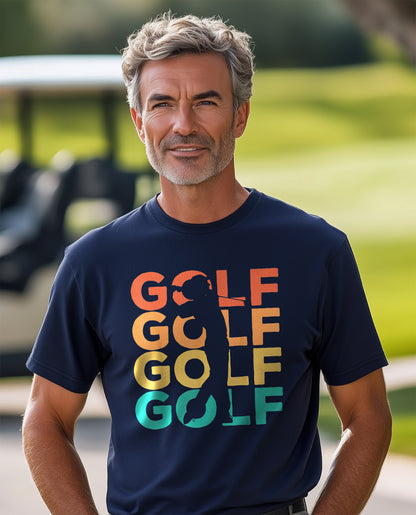 Retro Vintage Golfing Gift T-Shirt