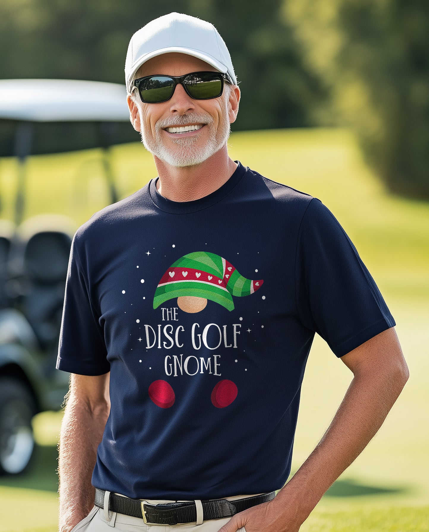 Disc Golf Gnome Family Christmas t-shirt