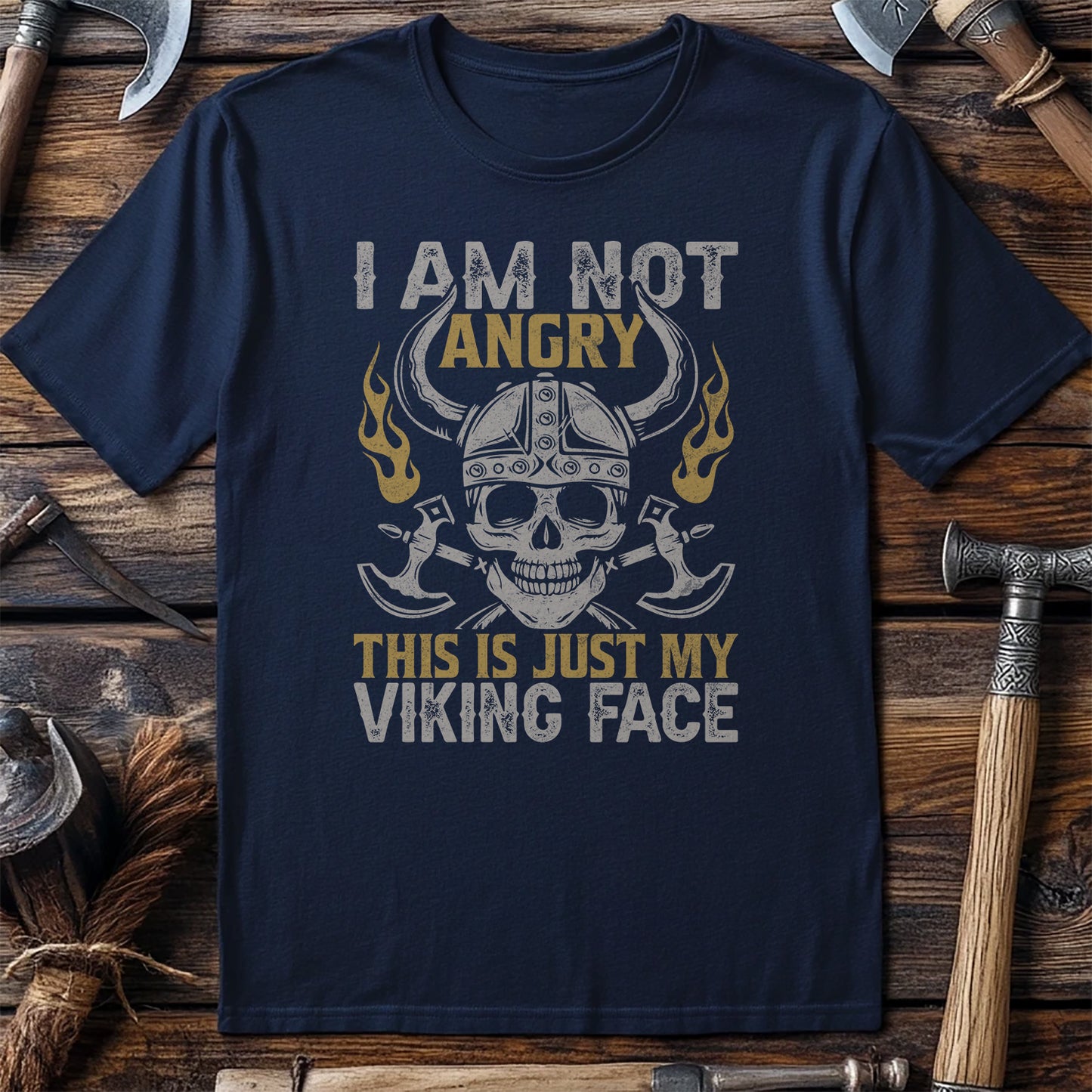 "I'm Not Angry, This is My Viking Face" T-Shirt