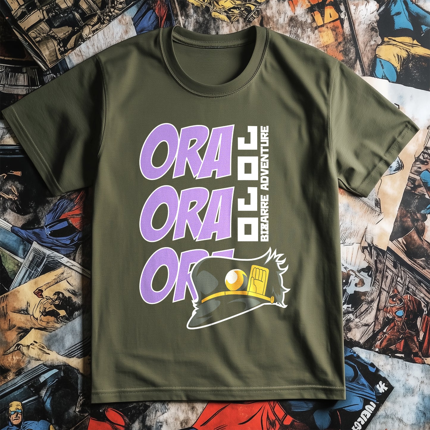 Ora Ora Ora T-Shirt – Unleash Your Inner Hero! Funny, 100% Cotton, Unisex Design for DC Fans! Perfect for Villain Smackdowns!