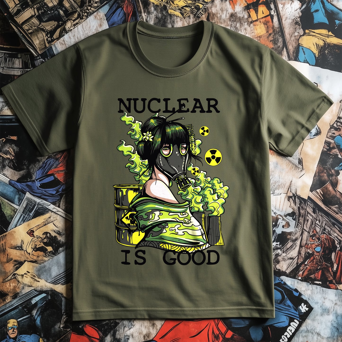 Nuclear T-Shirt: Embrace the Boom! Funny & Bright Design, 100% Cotton Unisex Shirt - Perfect for Science Lovers with a Twist!