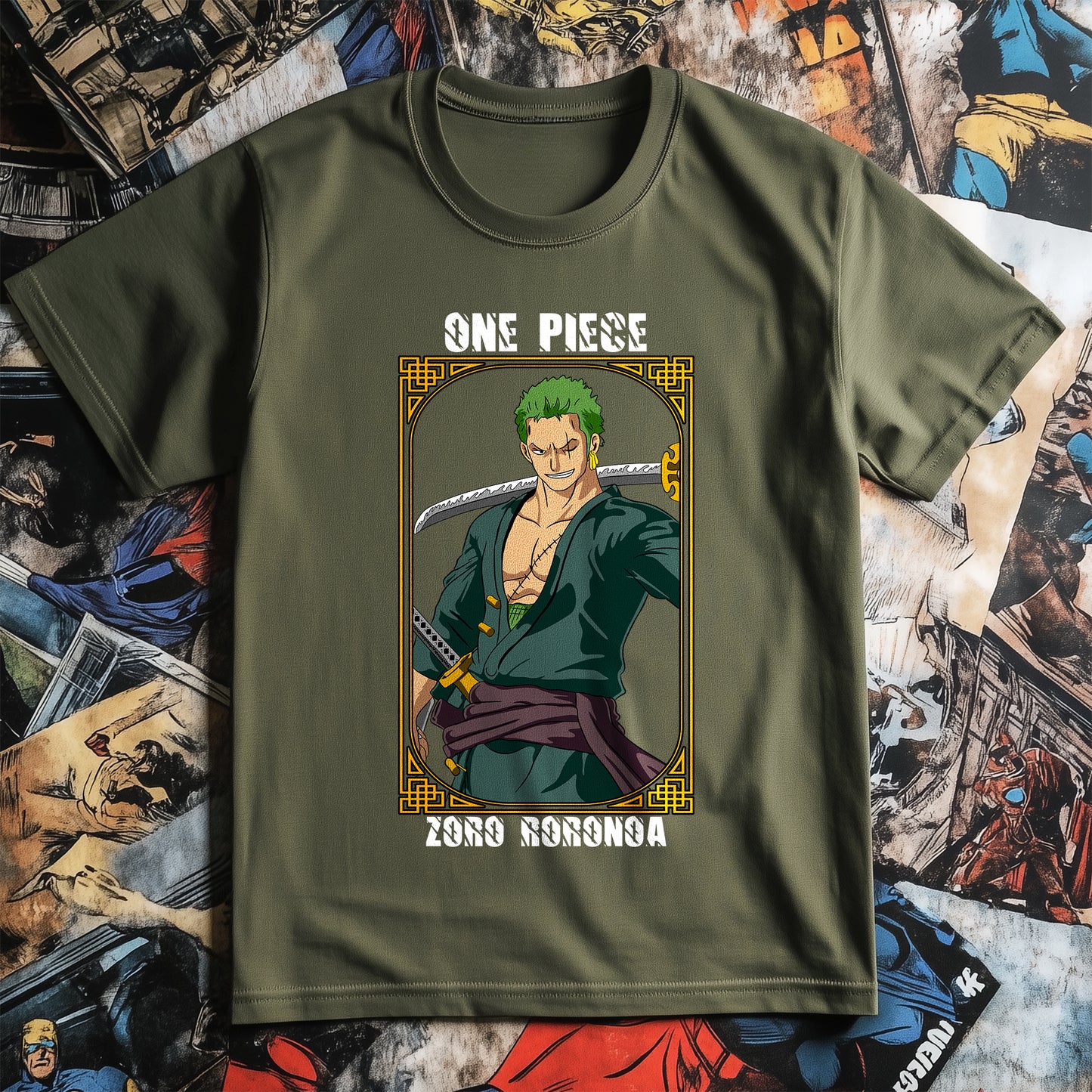 One Piece 03 T-shirt - Join the Straw Hat Pirates! Funny and Adventurous Design, Unisex 100% Cotton. Set sail for laughs!