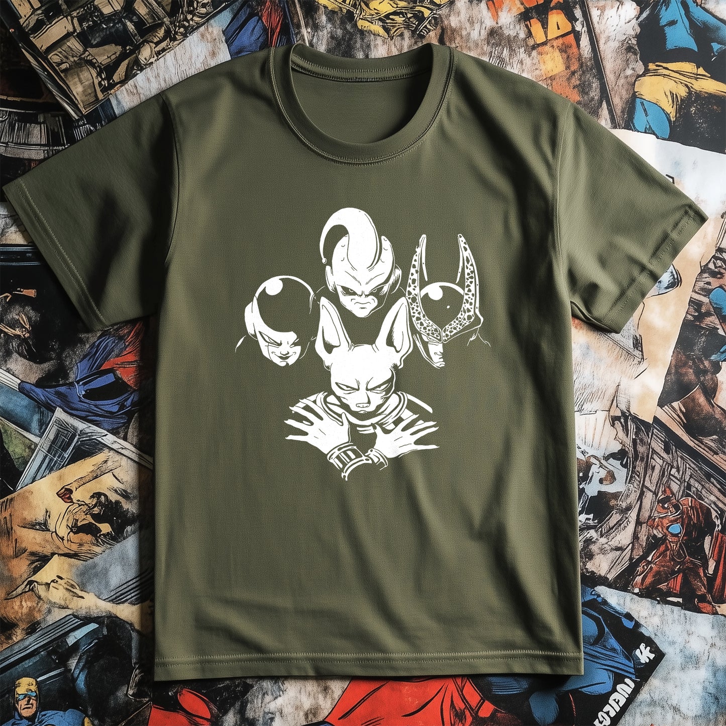 DBZ Rhapsody Badguy T-Shirt – Unleash Your Inner Villain! 100% Cotton, Funny Unisex Design for Comic Book Enthusiasts and Riff Raff!