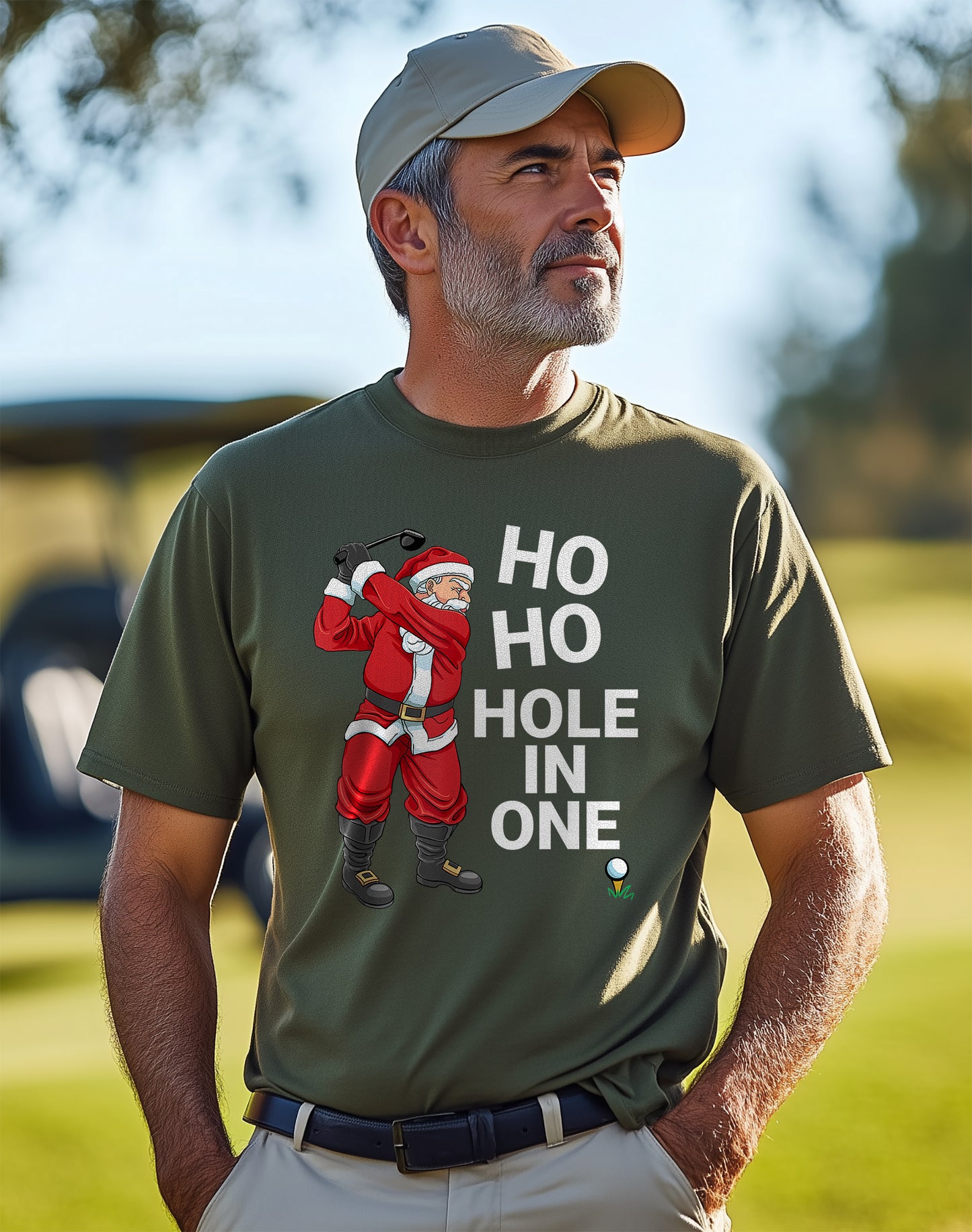 Funny Ho Ho Hole In One Christmas t-shirt