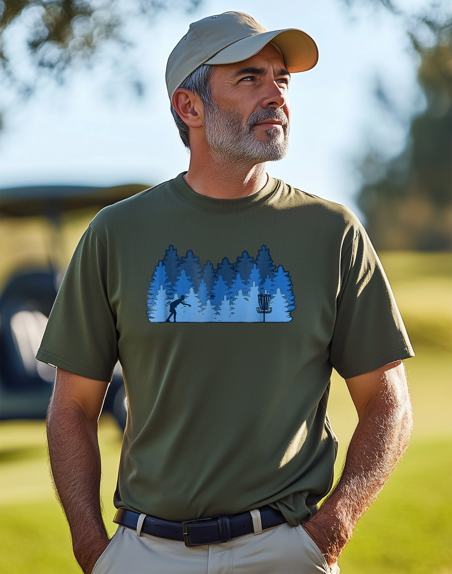 Funny Stupid Tree Disc Golf T-shirt