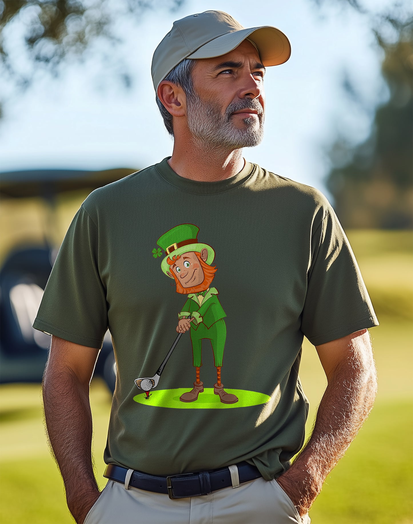 Lucky Leprechaun Golfing T-Shirt