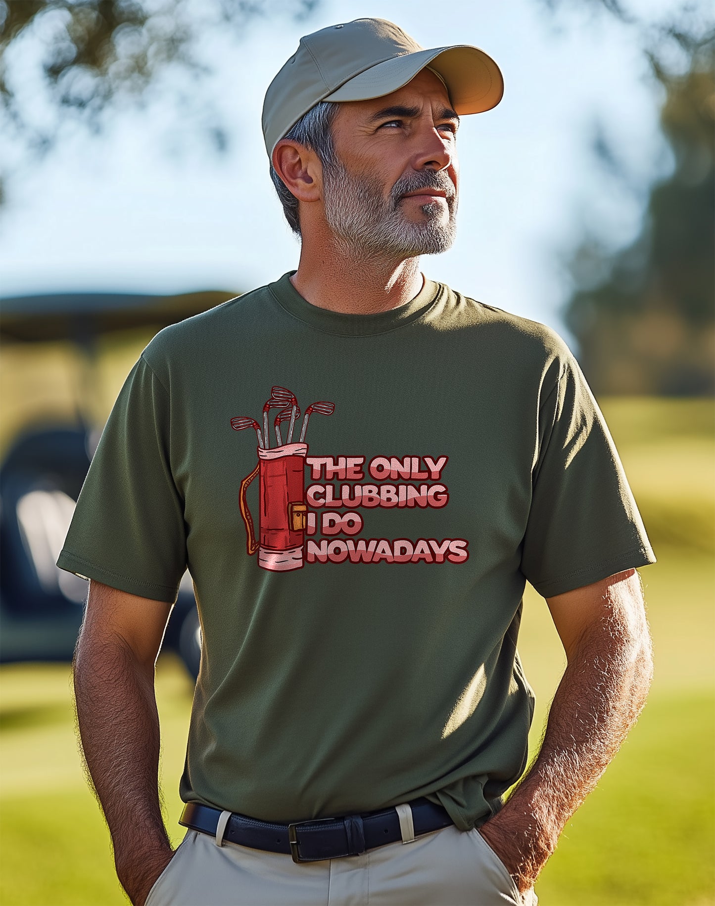 Golf Funny Clubbing Joke T-Shirt