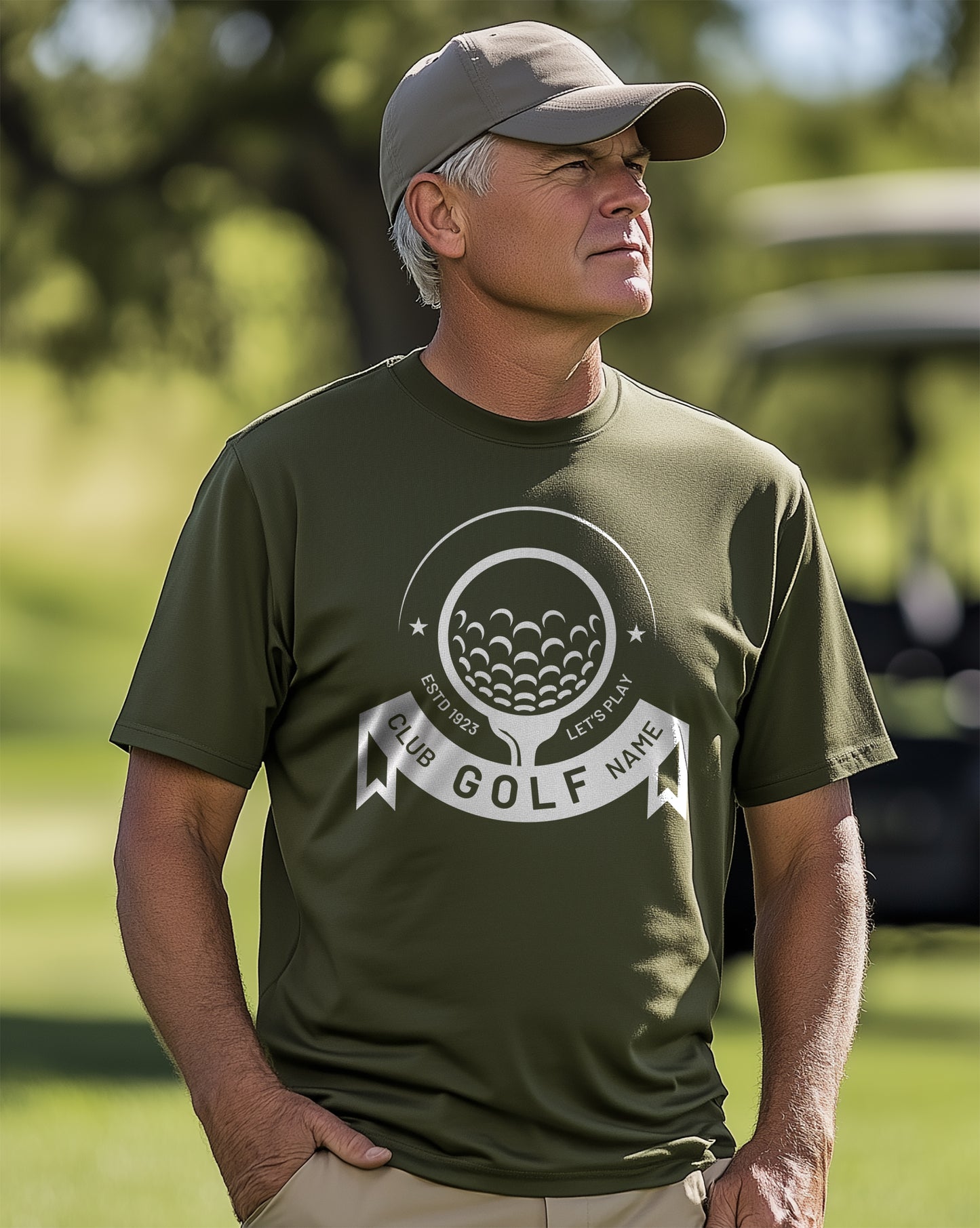 Golf-34 Swing into t-shirt