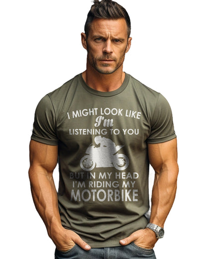 In My Head Riding Sportsbike T-Shirt